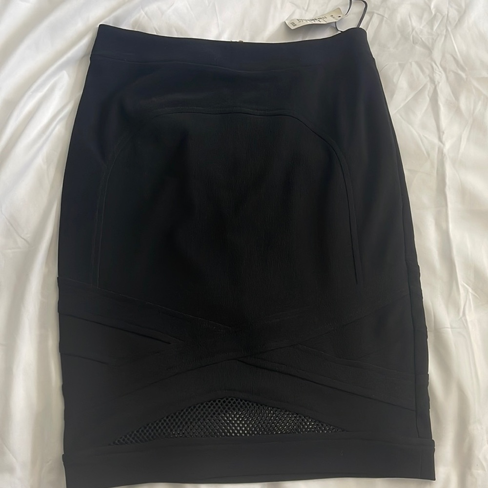 Woven skirt ottoman black size m
